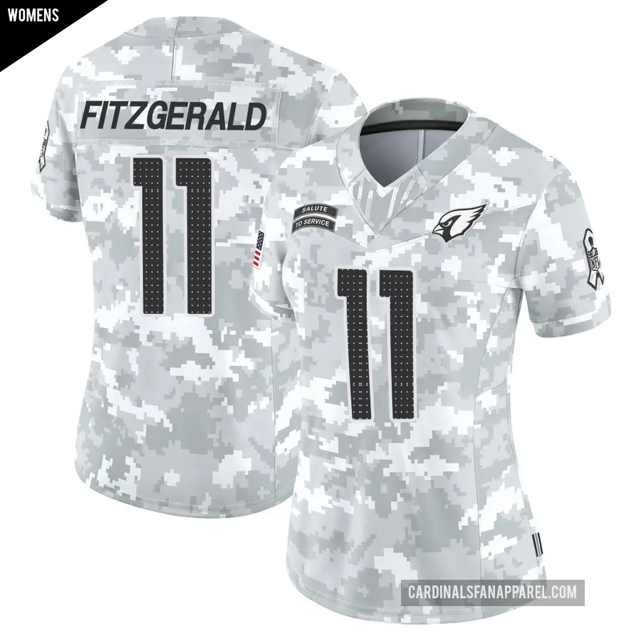 Women s Arizona Cardinals 11 Larry Fitzgerald Black Limited Reflective Jersey Cardinals Store