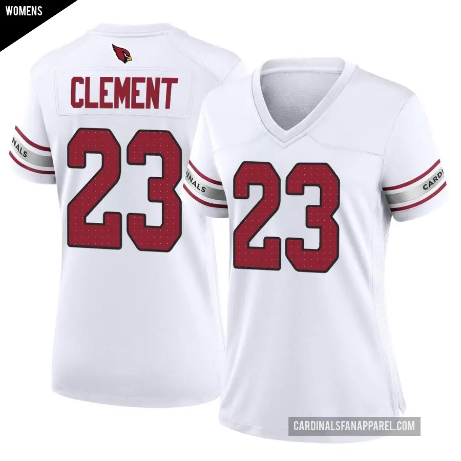 Women's Arizona Cardinals ＃23 Corey Clement White Game Jersey