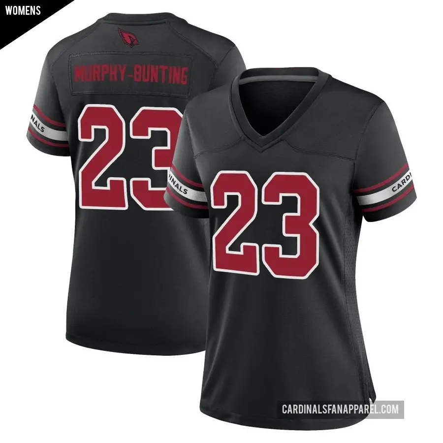 Women's Arizona Cardinals ＃23 Sean Murphy-Bunting Black Game 2nd Alternate Jersey