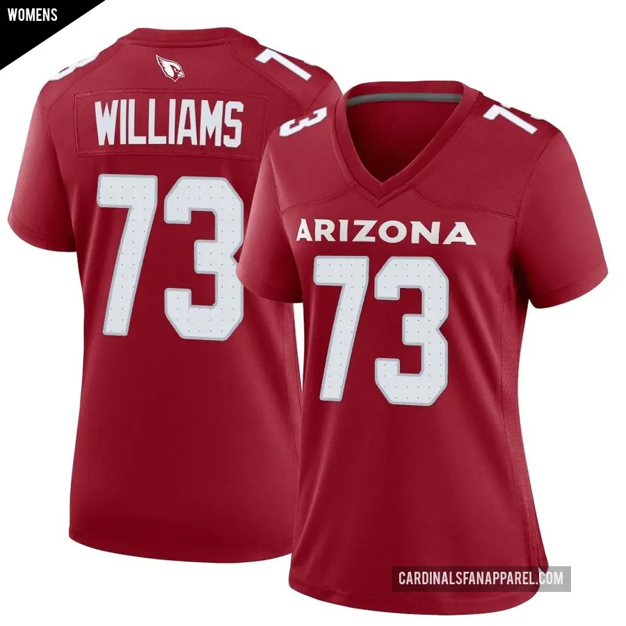 Women's Arizona Cardinals ＃73 Jonah Williams Game Cardinal Jersey