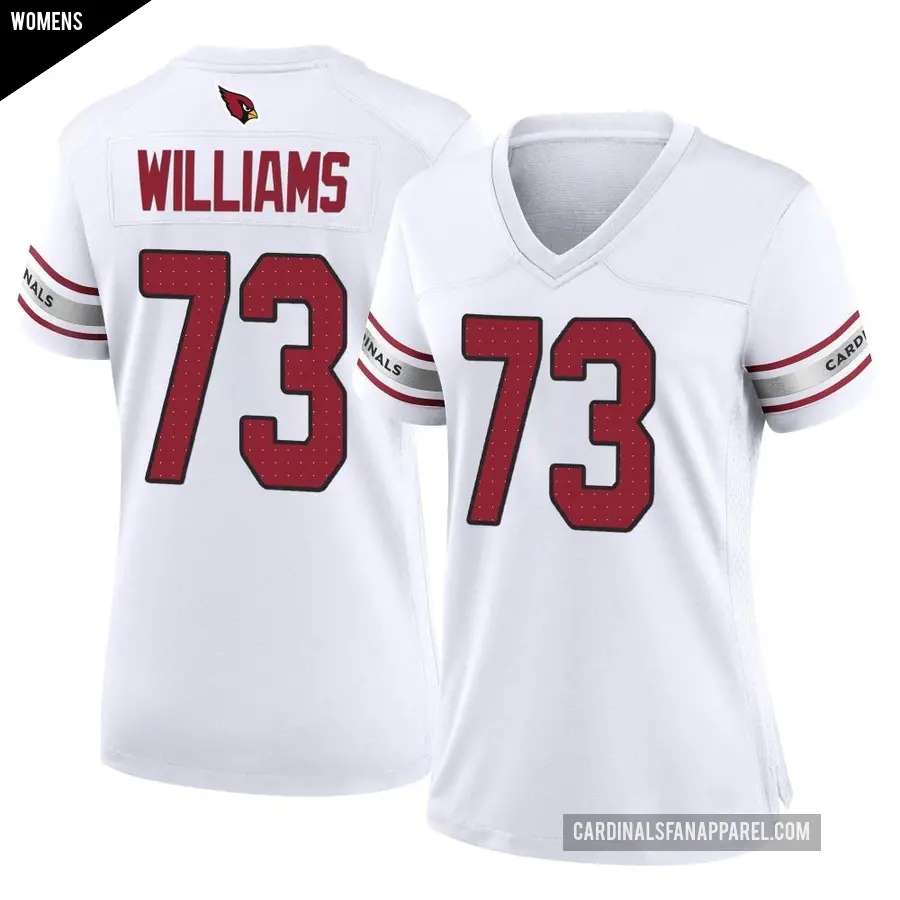 Women's Arizona Cardinals ＃73 Jonah Williams White Game Jersey