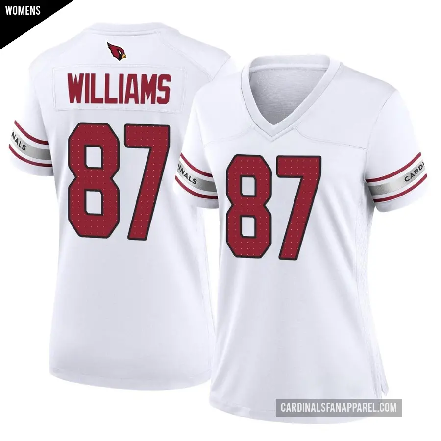 Women's Arizona Cardinals ＃87 Maxx Williams White Game Jersey